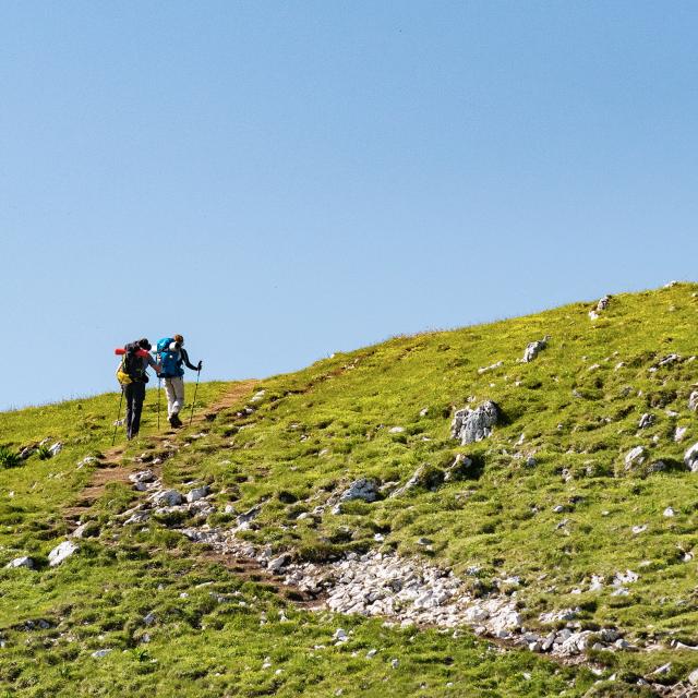 Randonneurs sur le Grand Colombier