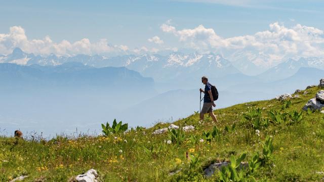 Randonneurs sur le Grand Colombier