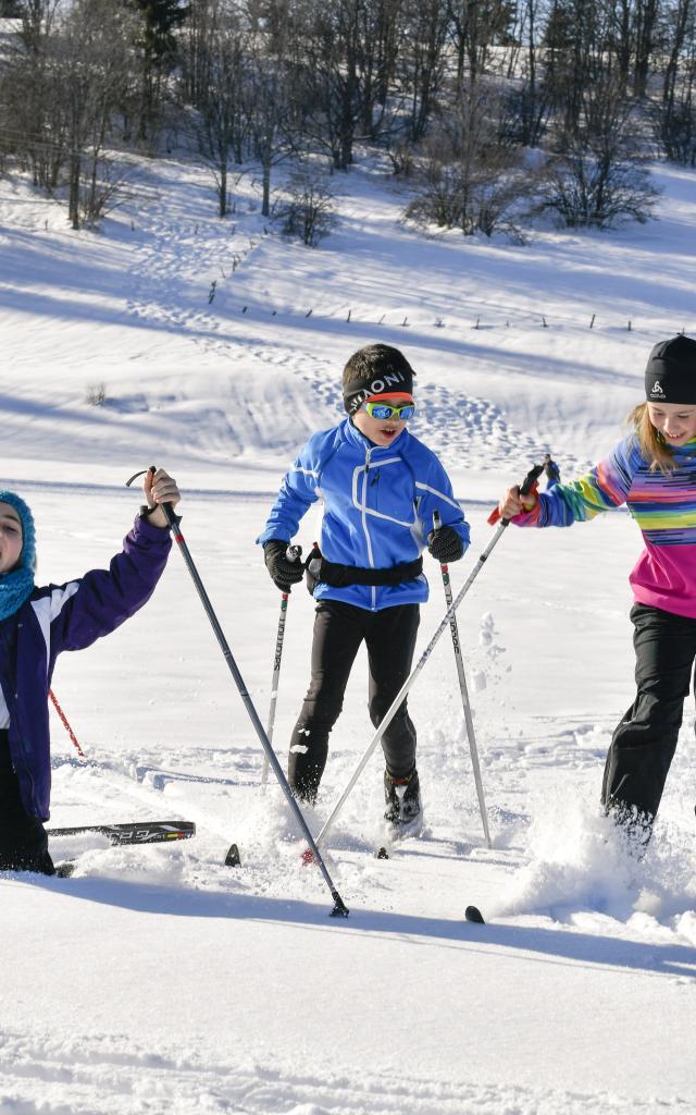 Pratique du ski nordique en famille