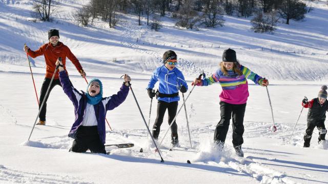 Pratique du ski nordique en famille
